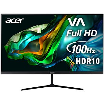 Monitor Acer 23.8" Nitro QG240YH3bix, UM.QQ0EE.301, VA, gaming, AMD FreeSync 100Hz, HDR10, VGA, HDMI, Full HD