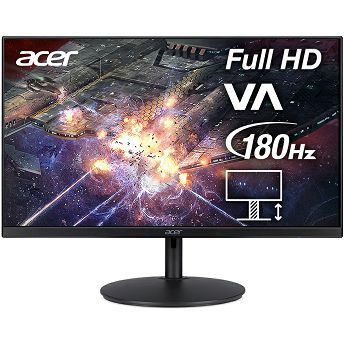 Monitor Acer 23.8" Nitro XF240YS3Biphx, UM.QX0EE.301, VA, gaming, AMD FreeSync Premium 180Hz, 1ms, HDR10, HDMI, DP, Full HD