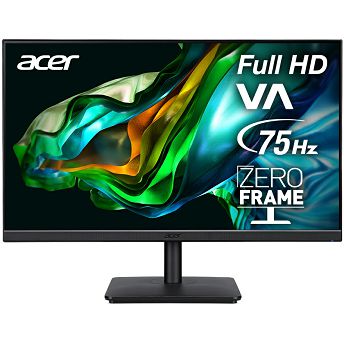 Monitor Acer 23.8" V247YAbi, UM.QV7EE.A02, VA, Adaptive-Sync 75Hz, VGA, HDMI, Full HD