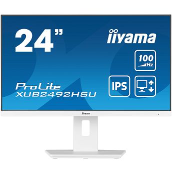 Monitor Iiyama 23.8" ProLite XUB2492HSU-W6, IPS, AMD FreeSync 100Hz, 0.4ms, HDMI, DP, 4xUSB 3.2, Zvučnici, Pivot, Full HD