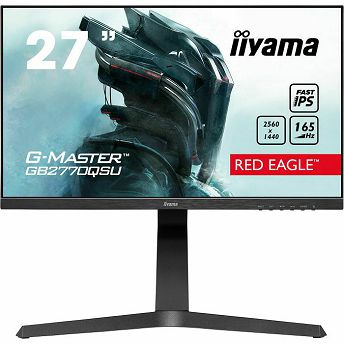 Monitor Iiyama 27" G-Master GB2770QSU-B5, Fast IPS, gaming, AMD FreeSync Premium Pro 165Hz, 0.5ms, HDR400, HDMI, DP, 2xUSB 3.0, Zvučnici, Pivot, 2K