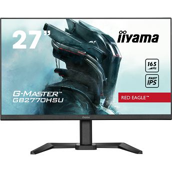 Monitor Iiyama 27" G-Master GB2770HSU-B5, Fast IPS, gaming, AMD FreeSync Premium 165Hz, 0.8ms, HDMI, DP, 2xUSB 2.0, Zvučnici, Full HD