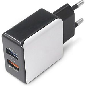 Strujni punjač MS Power Z115, 10W, 2 USB-A, crno-bijeli