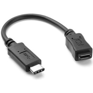 Adapter NaviaTec, USB-C na Micro USB (Ž), 1.0m, crni