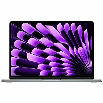 Notebook Apple MacBook Air 13" Retina, M3 Octa-Core, 16GB RAM, 256GB SSD, Apple 10-Core Graphics, INT KB, Space Gray