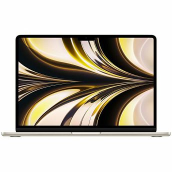 Notebook Apple MacBook Air 13.6" Retina, M2 Octa-Core, 8GB RAM, 256GB SSD, Apple 8-Core Graphics, CRO KB, Starlight