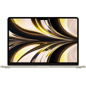 Notebook Apple MacBook Air 13" Retina, M2 Octa-Core, 8GB RAM, 512GB SSD, Apple 10-Core Graphics, CRO KB, Starlight