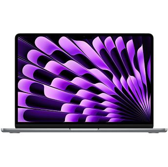 Notebook Apple MacBook Air 15" Retina, M3 Octa-Core, 16GB RAM, 512GB SSD, Apple 10-Core Graphics, CRO KB, Space Gray