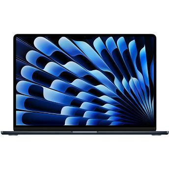 Notebook Apple MacBook Air 15.3" Retina, M2 Octa-Core, 8GB RAM, 256GB SSD, Apple 10-Core Graphics, INT KB, Midnight