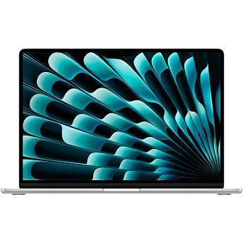 Notebook Apple MacBook Air 15.3" Retina, M2 Octa-Core, 8GB RAM, 256GB SSD, Apple 10-Core Graphics, INT KB, Silver