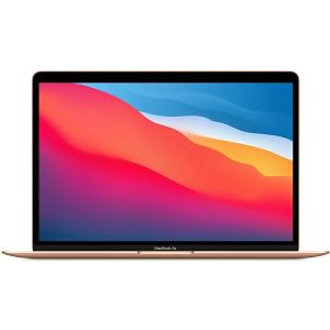 Notebook Apple MacBook Air 13" Retina, M1 Octa-Core, 8GB RAM, 256GB SSD, Apple 7-Core Graphics, CRO KB, Gold - BEST BUY