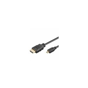 NaviaTec HDMI A-plug to Micro D HDMI plug 1m w Ethernet