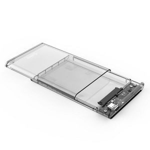 Orico vanjsko kućište 2.5" SATA HDD/SSD, up to 9.5 mm, tool free, USB Type-C (SATA3 podržano) prozirno kućište (ORICO 2139C3-CR)