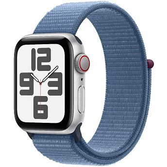 Pametni sat Apple Watch SE (2023) GPS, 40mm, Silver Aluminium Case with Winter Blue Sport Loop