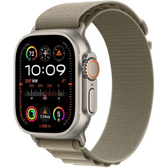Pametni sat Apple Watch Ultra 2 GPS+Cellular, 49mm, Titanium Case, Olive Alpine Loop (S)