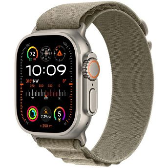 Pametni sat Apple Watch Ultra 2 GPS+Cellular, 49mm, Titanium Case, Olive Alpine Loop (M)