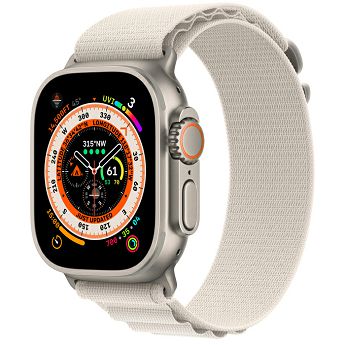 Pametni sat Apple Watch Ultra GPS+Cellular, 49mm, Titanium Case with Starlight Alpine Loop Large