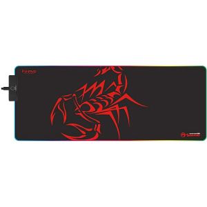 Podloga za miš Marvo Scorpion MG010, gaming, extra large 800x305mm, RGB, crno-crvena - MAXI PONUDA