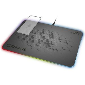 Podloga za miš Speedlink Enmate RGB, bežično punjenje, 350x255mm, siva - BEST BUY