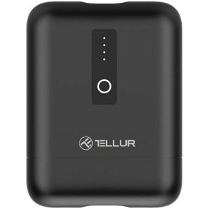 Power Bank Tellur PD101, 10000mAh, 30W Quick Charge 3.0, USB-A, USB-C, crni