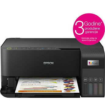 Printer Epson EcoTank L3550, CISS, ispis, kopirka, skener, USB, WiFi, A4