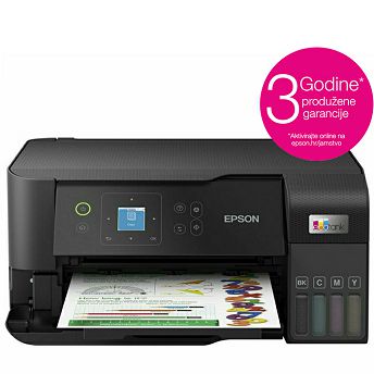 Printer Epson EcoTank L3560, CISS, ispis, kopirka, skener, USB, WiFi, A4
