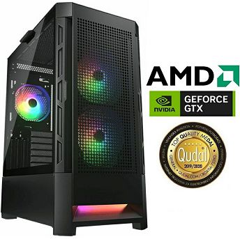 Računalo INSTAR Gamer Diablo, AMD Ryzen 5 3600 up to 4.2GHz, 16GB DDR4, 500GB NVMe SSD, NVIDIA GeForce GTX1650 4GB, No ODD, 5 god jamstvo
