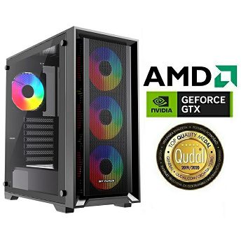 Računalo INSTAR Gamer HYDRA, AMD Ryzen 5 5500GT up to 4.4GHz, 16GB DDR4, 500GB NVMe SSD, NVIDIA GeForce GTX1650 4GB, No ODD, 5 god jamstvo
