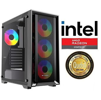 Računalo INSTAR Gamer Prime, Intel Core i5 11400 up to 4.4GHz, 16GB DDR4, 500GB NVMe SSD, AMD Radeon RX6500XT 4GB, No ODD, 5 god jamstvo