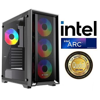 Računalo INSTAR Gamer Prime, Intel Core i5 12400F up to 4.4GHz, 16GB DDR4, 1TB NVMe SSD, Intel Arc A380 6GB, No ODD, 5 god jamstvo