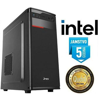 Računalo INSTAR Manager Pro, Intel Core i3 10100 up to 4.30GHz, 12GB DDR4, 500GB NVMe SSD, Intel UHD Graphics 630, DVD-RW, Win 11 Home, 5 god jamstvo