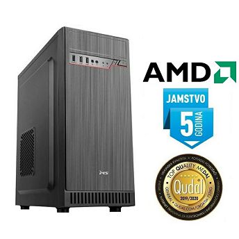 Računalo INSTAR Orion VEGA, AMD Ryzen 5 5600G up to 4.4GHz, 8GB DDR4, 500GB NVMe SSD, AMD Radeon Graphics, DVD-RW, 5 god jamstvo