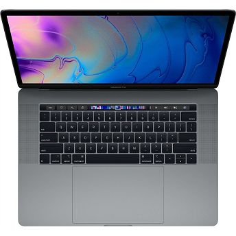 Refurbished notebook Apple MacBook Pro 15" Retina (2018), Touch Bar, Intel Core i7-8850H up to 5.30GHz, 16GB RAM, 512GB SSD, AMD Radeon Pro 560X, US KB, Space Grey