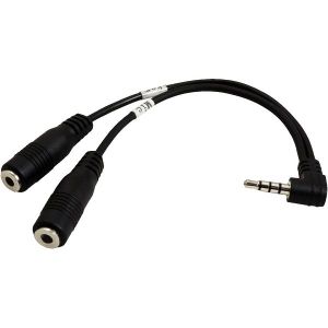 Kabel Roline Audio Y, 3.5mm Stereo (M) - 2×3.5mm Stereo (F), 15cm