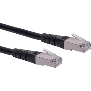 Kabel Roline S/FTP (PiMF) Cat.6 mrežni oklopljeni, 0.5m, crni