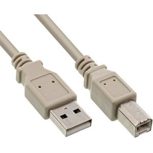 Kabel Roline, USB-A 2.0 (M) na USB-B (M), 1.8m, bež