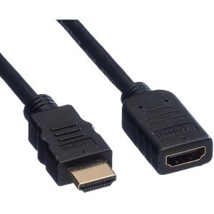 Kabel Roline Value HDMI, HDMI/M - HDMI/Ž, sa mrežom, crni, 1.5m