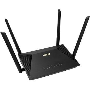 Router Asus RT-AX53U, AX1800, WiFi 6, Dual band 2.4GHz/5GHz, 1×WAN, 3×LAN