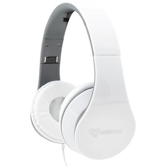 Slušalice SBOX HS-501, žičane, mikrofon, on-ear, bijele