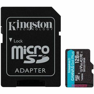 Memorijska kartica Kingston Canvas Go Plus, microSDXC, HC Class 10, 128GB + SD Adapter