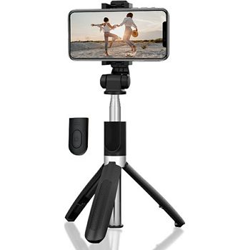 Selfie stick i tripod Media-Tech MT5542, 2u1, Bluetooth, crni