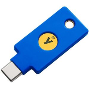Sigurnosni ključ Yubico FIDO2 U2F, USB-C, NFC, plavi