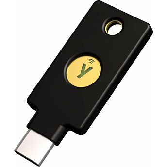 Sigurnosni ključ Yubico Security Key C NFC, FIDO2 U2F, USB-C, crni