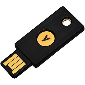 Sigurnosni ključ Yubico Security Key NFC, FIDO2 U2F, USB-A, crni