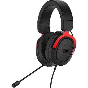 Slušalice Asus TUF Gaming H3, žičane, gaming, 7.1, mikrofon, over-ear, PC, PS4, PS5, Xbox, Switch, Red