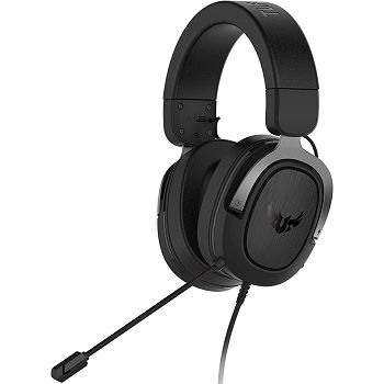Slušalice Asus TUF Gaming H3, žičane, gaming, 7.1, mikrofon, over-ear, PC, PS4, PS5, Xbox, Switch, Gun Metal