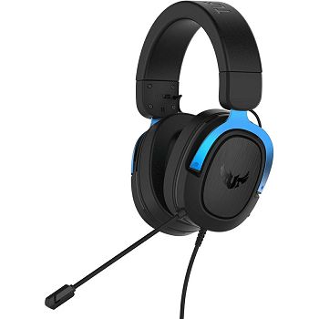 Slušalice Asus TUF Gaming H3, žičane, gaming, 7.1, mikrofon, over-ear, PC, PS4, PS5, Xbox, Switch, Blue