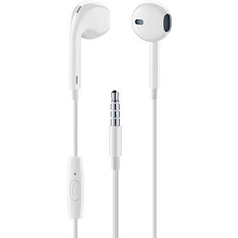 Slušalice Cellularline Capsule, žičane, mikrofon, in-ear, bijele
