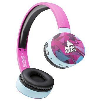 Slušalice Cellularline Music Sound, bežične, bluetooth, mikrofon, on-ear, roze