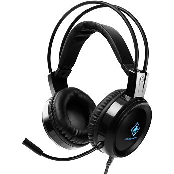 Slušalice Deltaco DH110, žičane, gaming, mikrofon, over-ear, PC